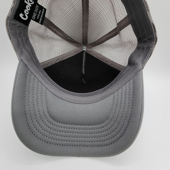 Cookies SF Slow Burn Foam Trucker Hat Grey Adjustable Snapback‎ Mesh Back NWOT - Picture 10 of 14